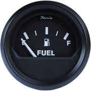 Faria Beede Instruments Euro Black 2" Fuel Level Gauge (E-1/2-F) 12801